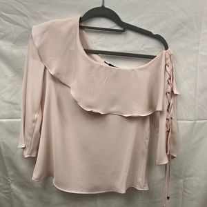 Studio F pink blouse 3/4 sleeve one please see pictures for more description.